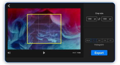 crop youtube video online.